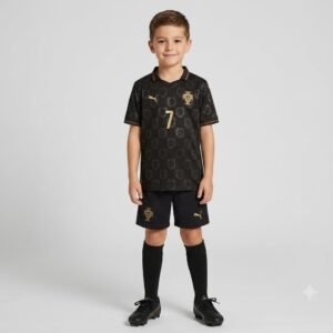 Equipación Special Edition Black Panther Portugal Niño 2025/26 CR7